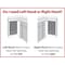 Hardware Resources 15" Grey and White Blind Corner Swingout for Openings on the Right of the Blind BCSO215GWH-RH - alternate 2